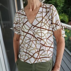 Crepe Wrap Blouse by MICHAEL KORS